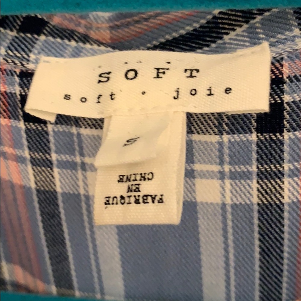 Joie Soft Plaid Top - Picture 2 of 10